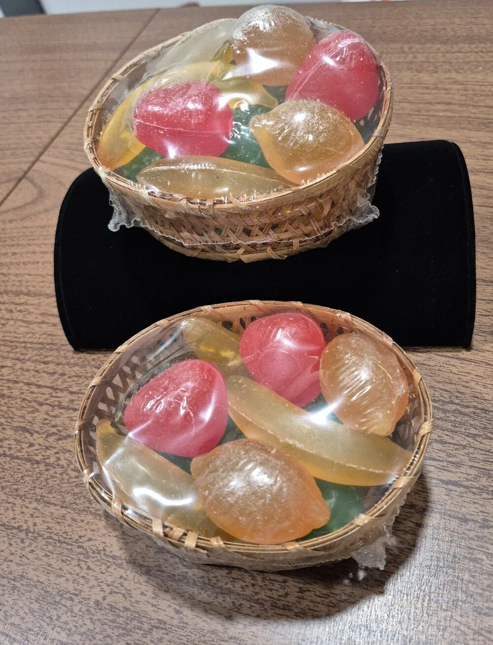 Vintage Fruit Shaped Glycerin Soaps In Baskets